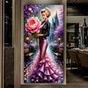 Peony Woman Castle Large Size Diamond Painting New Collection Scenery Diy Full Drill Rhinestone Embroidery Mosaic Cross Stitch Kits
