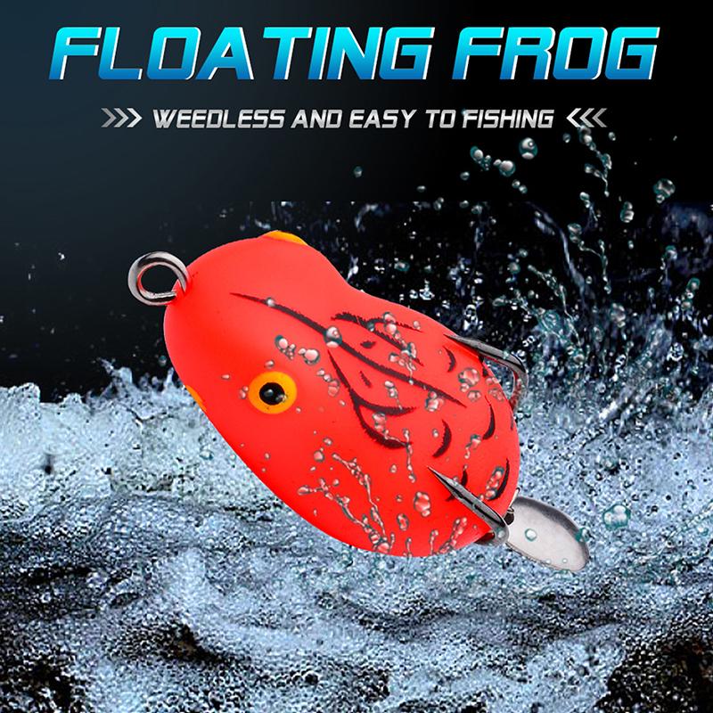 2Pcs 7G 4.5Cm Mini Thunder Frog Roadbait Simulation Roadbait Soft Roadbait Black Fish Bait Modified Thunder Frog Soft Bait