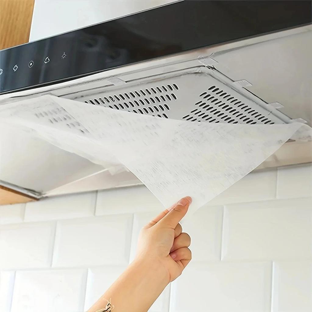 1pc-Range Hood Oil Suction Paper Filter Film Range Hood Kitchen Oil Smoke Prevention Sticker Filter Screen Oil Cover
