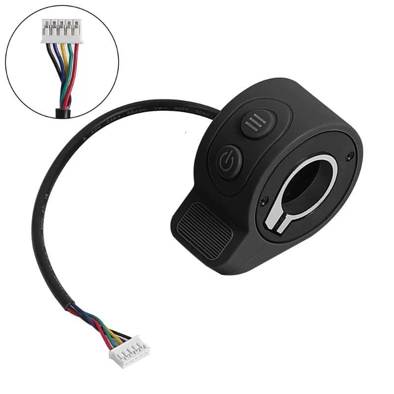 1Pcs Electric Scooter Finger Throttle Accelerator Speed Controller With Headlight Switch Button ForHX X6 X7 Scooter Accessories чёрный