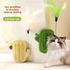 Catnip Itch Scratcher with Bell, Cat Toy, Cactus Fur Scratcher, Self-tickling, Cat Teasing, Self-entertaining Toy