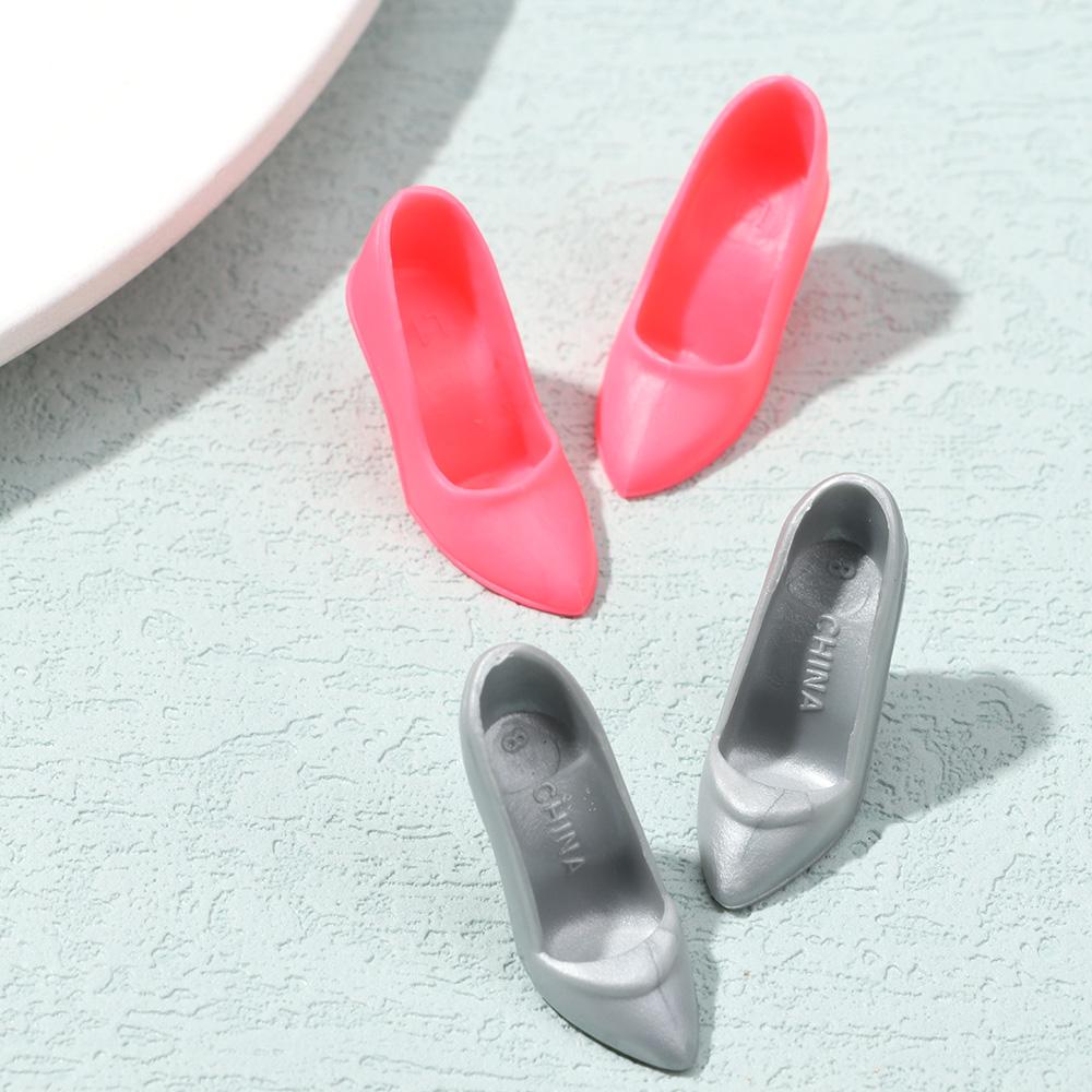 Colorful Foot Length 2.2cm Female Doll Shoes Accessories 1/6 Dolls Boot High Heels Shoes