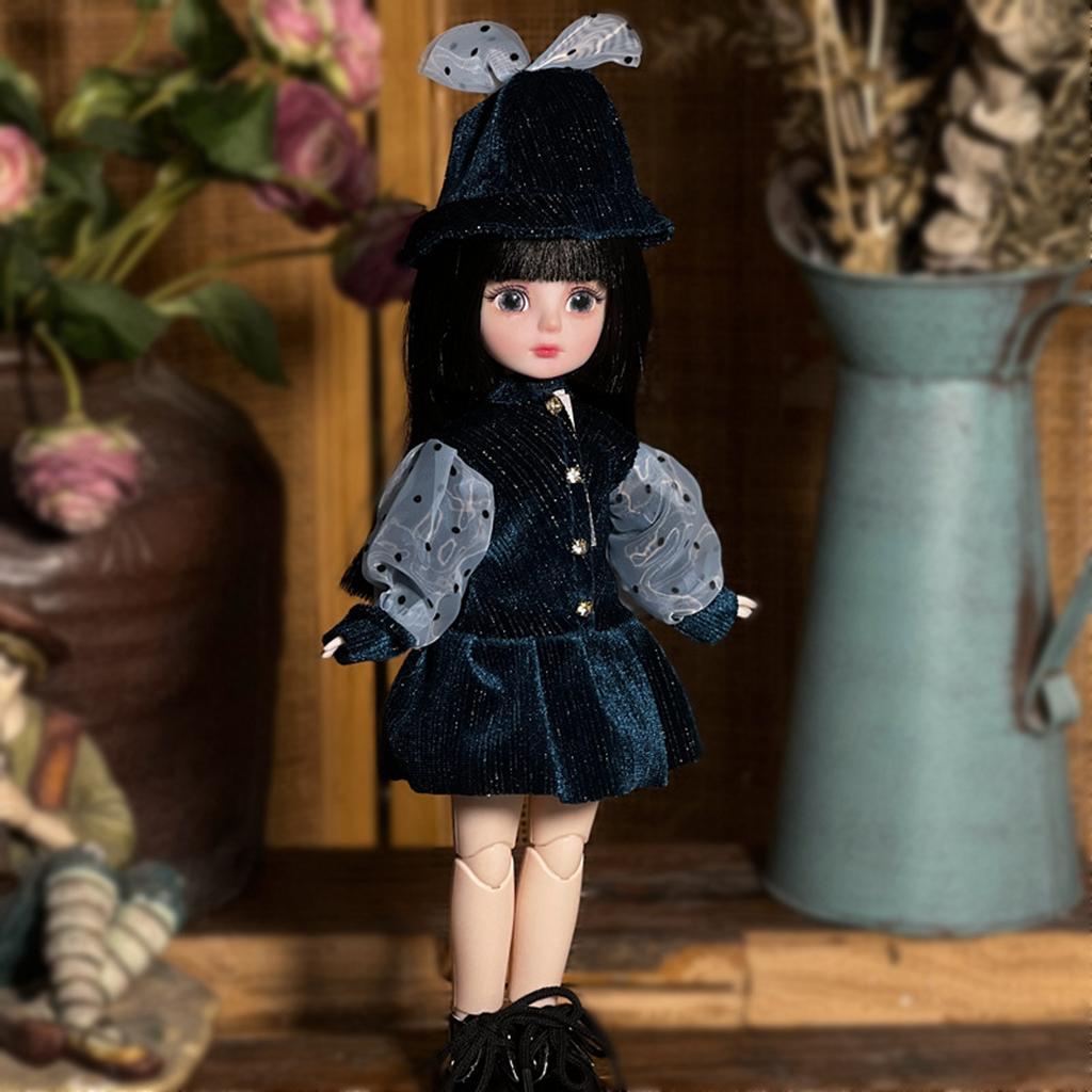Loli Doll Dress-up Complete Set Of  Doll With 20 Joints And Hand-painted Lip Makeup