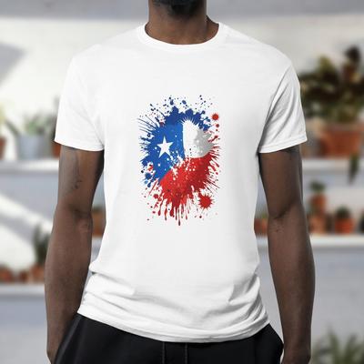 CHILE Tshirt  Country National Flag Football Fan Tee