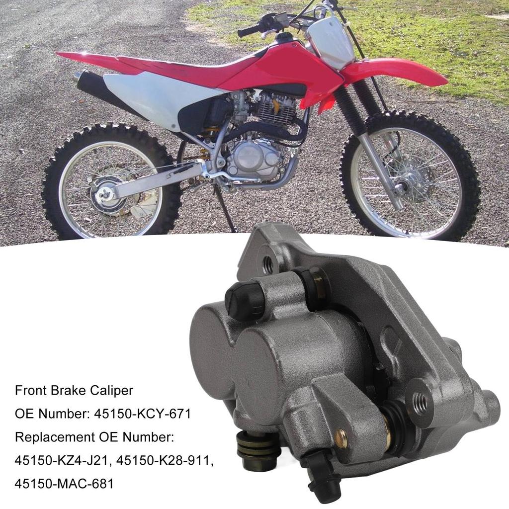 45150 KCY 671 Precision Control Front Brake Caliper Assembly with Front Brake Caliper Pad for CR125R CR250R CRF150F CRF230F