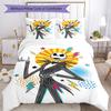 Christmas Nightmare Bedding Set Breathable Duvet Cover with Pillowcases Decorative Bed Linen for Bedroom Home Decoration Birthday Gift