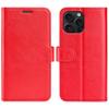 For iPhone 16 Pro Wallet Case Litchi Texture Shockproof Leather Flip Stand Phone Cover