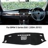 Flannel Car Dashboard Cover For BMW 5 Series E60 04-10 Dash Mat Board Pad Carpet Dashmat Anti-UV Mats Auto Interior Accessories