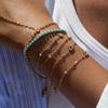 Delikat armband 18k guld nischdesign dubbellagerkedja QT-spänne armband