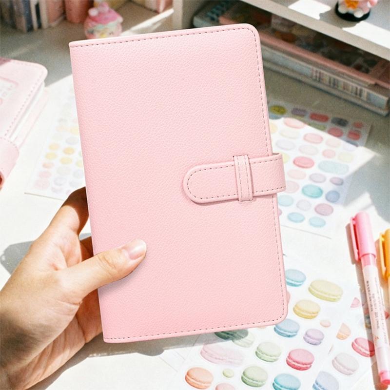 Portable Photo Storage Album Accommodates 108Pockets Pictures 3inch PU Leather Exterior Travel Friendly