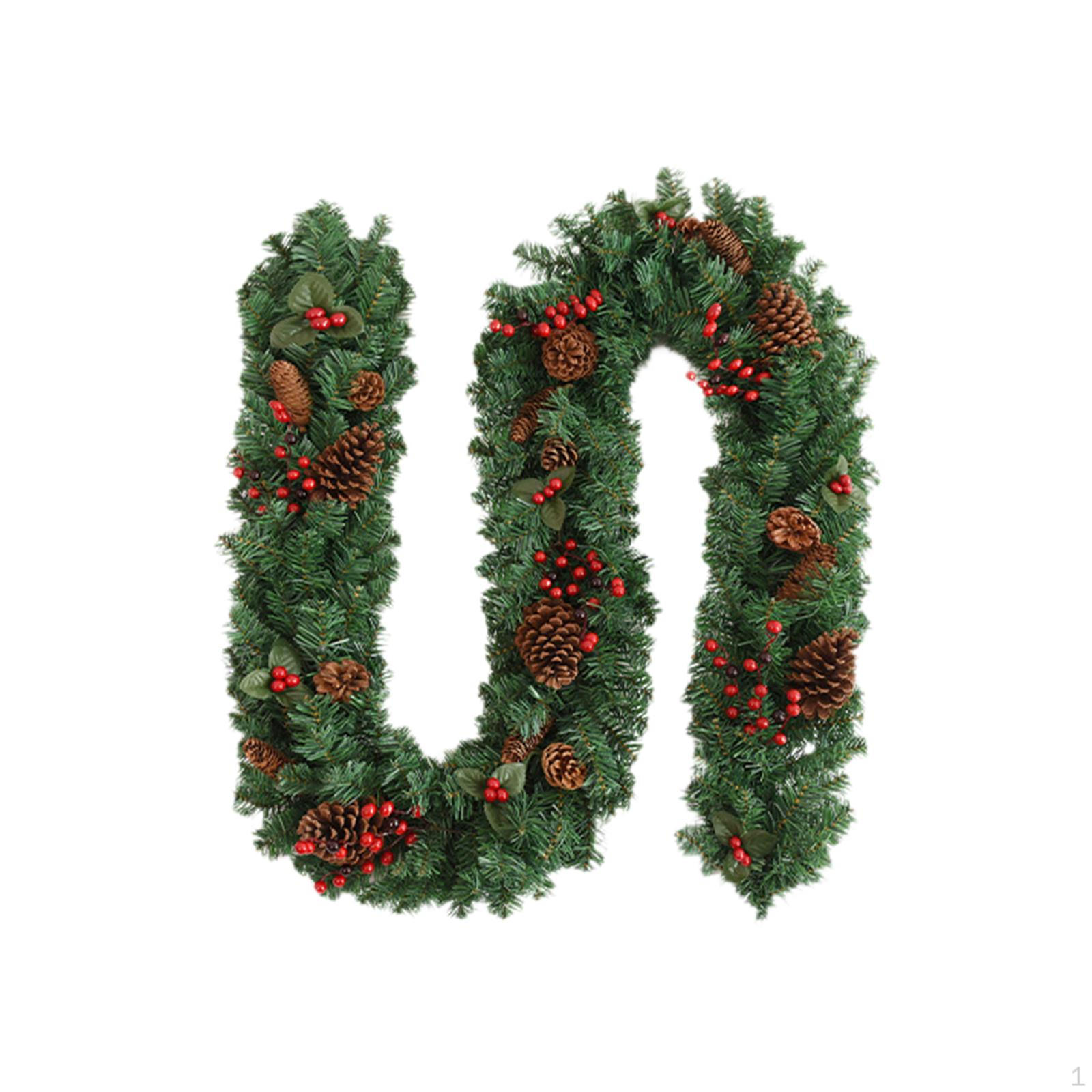 

Искусственная рождественская гирлянда зеленая декоративная рождественская зелень для дома снаружи Style B