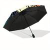 1pc Tree of Life Automatic Folding Umbrella, 8-Rib Sturdy Canopy, Portable Travel Umbrella for Outdoor Use