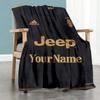 Juventus Personalized Text Blanket Throw Customizable Blanket Soft Warm Cozy for Living Room Office Chair Seaside Home Decor All-Season Use