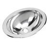 Single Bowl Bar Sink 340 X 270 X 120mm Polished Stainless Steel Kitchen Sink with 40mm Drain Hole for Boat Caravan RV