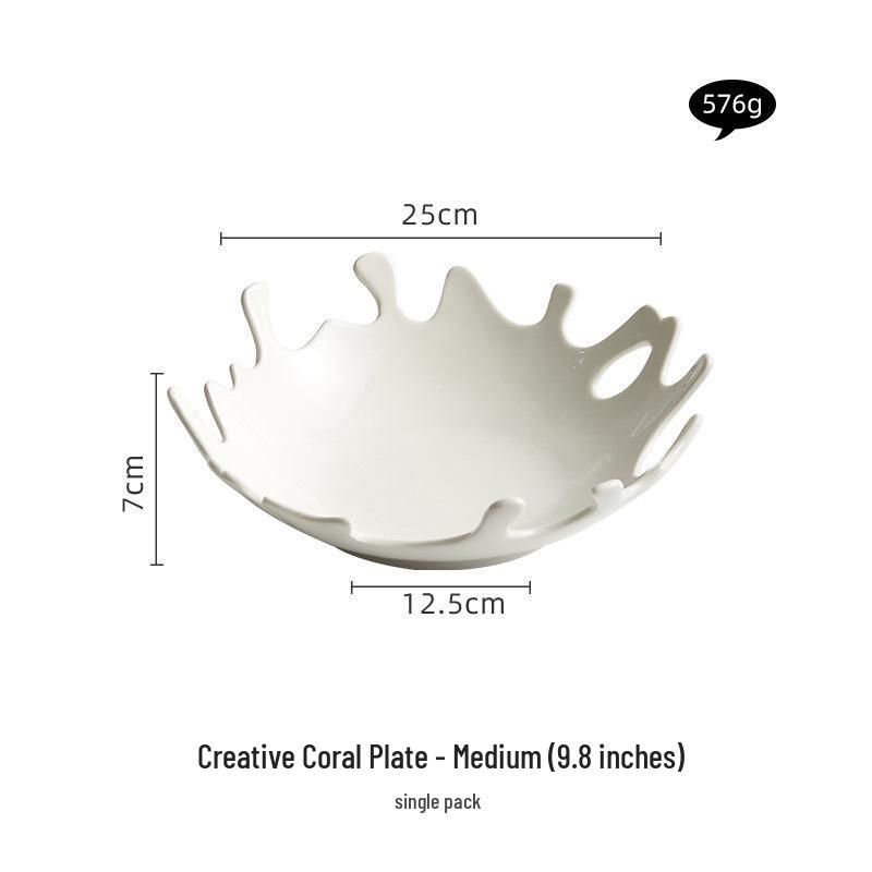 

Креативная тарелка в виде коралла: Элегантная посуда для дома, отеля и ресторана No Specific Size
