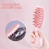 1pc Shampoo Brush Silicone Scalp Massage Brush Long Handle Hair Washing Tool Cleansing Removal Detangling For Hair Washing