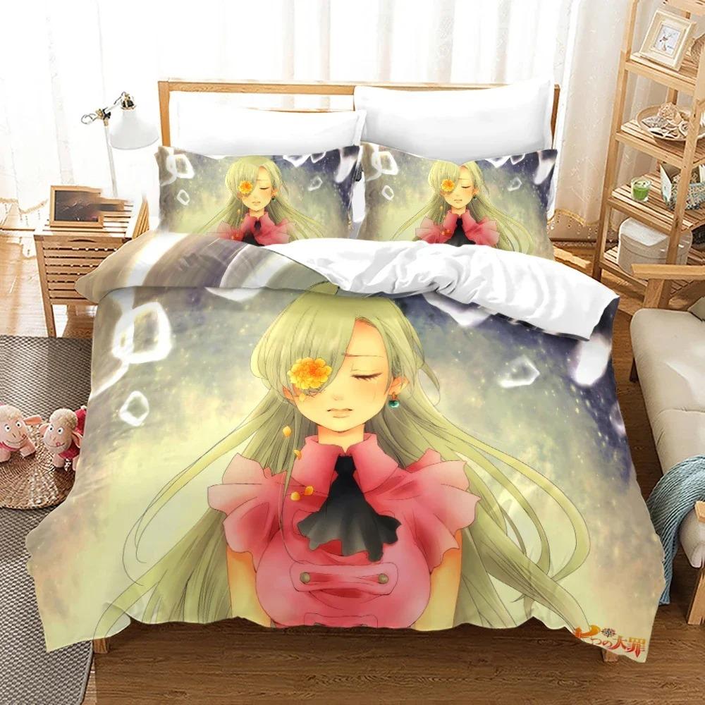 3D Printed Seven Deadly Sins Bedding Collection Anime Meliodas Duvet Cover Double Twin Full Queen King Adult Kid Bedclothes Quilt Cover