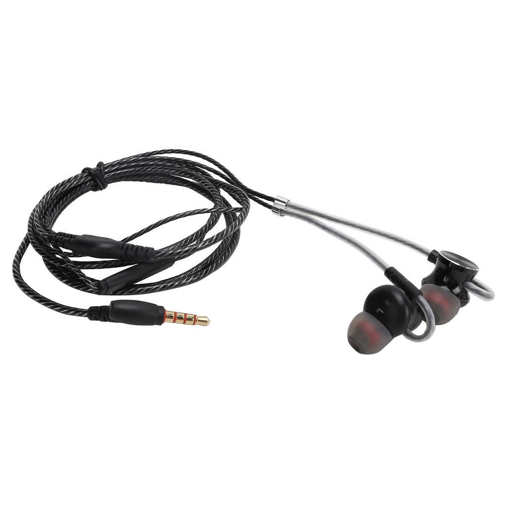 Metal Magnetic Sports Wired Earbuds Bass Earphone Headphone for Home Outdoor Sports