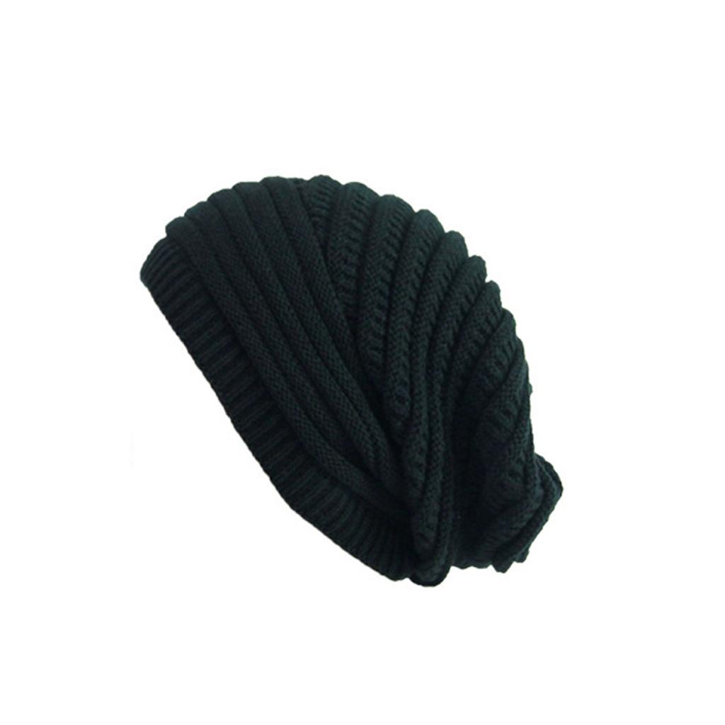 Men Women Winter Fluff Crochet Hat Wool Knit Warm Caps