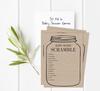 Inkdotpot 50A  Advice CardsA  For Baby Shower Game Mason Jar Advice For New Mom & Dad Gender Neutral Boy Or GirlA  Rustic Kraft Party