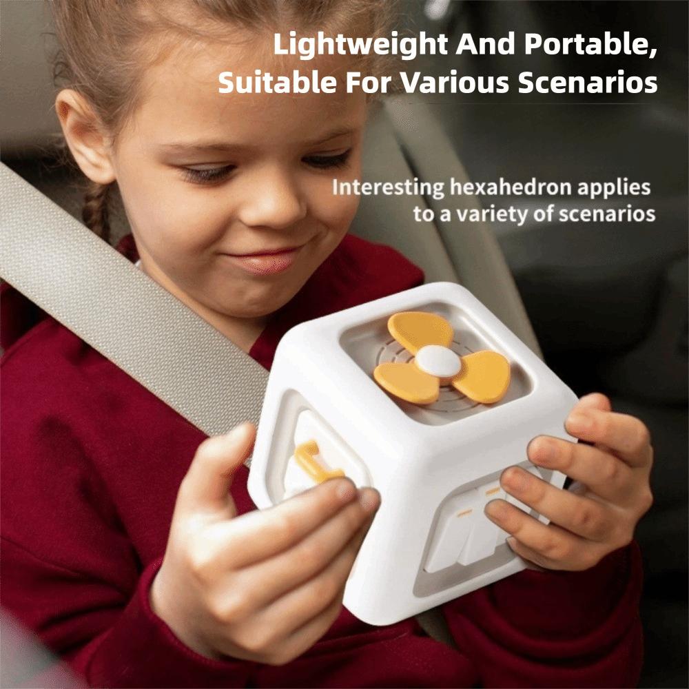 6 in 1 Toddler Toys for Airplane Travel Fun Sensory Busy Board High Quality Drawer Cube Toy Gift