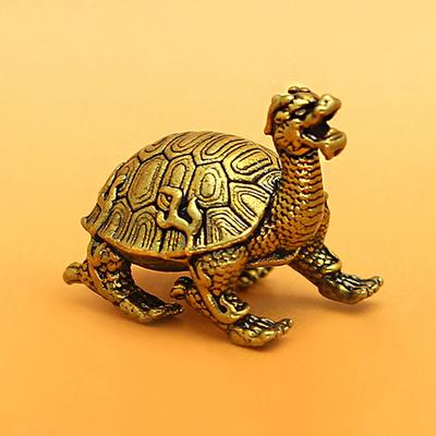 Tartaruga mascotte, statua di animale longevo, decorazione per scrivania da ufficio