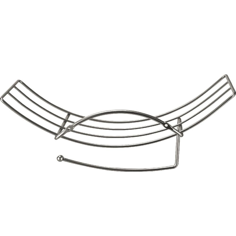 Satin Nickel Wall Mount Toilet Paper Holder Storage Dispenser Steel Construction Easy Installation Bathroom Accessory