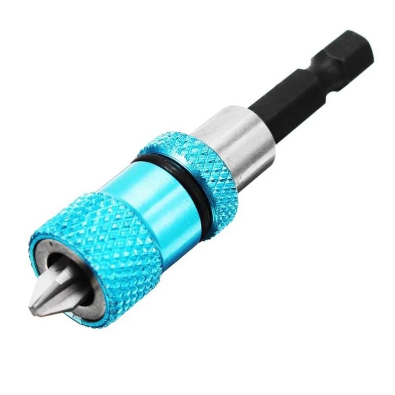 

1pc Adjustable Screw Depth Magnetic Screwdriver Bit Holder 1/4 Inch Hex Driver with PH2 Scewdriver Bit синій