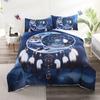 Wolf Dreamcatcher Duvet Cover Set Full Size Indian Dreamcatcher Animal 3D Bedding Set Exotic Style Bohemia Comforter/Quilt Cover