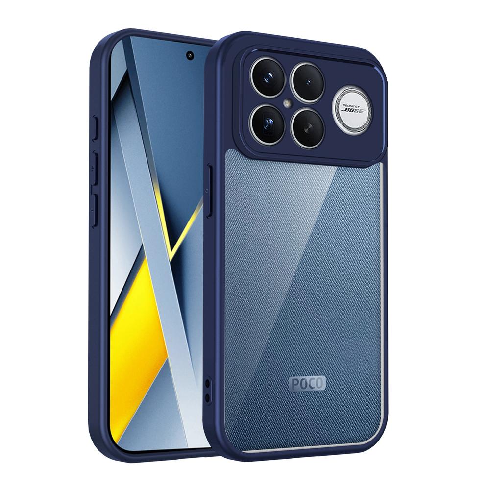 KEYSION Transparent Phone Case for Xiaomi POCO F8 Ultra Soft Silicone+PC Clear Shockproof Phone Back Cover for POCO F8 Pro