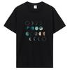 Universe Planets Print Tshirt Casual Cotton T Shirt Oversized Unisex Streetwear Tshirt Fashion Fitness Tops Tees Unisex S Clothing