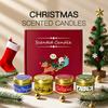 Christmas Scented Candle Gift Set, Smokeless Soy Wax in Tin Box, Premium Holiday Decor Gift