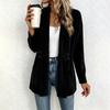 Women's Casual Double Breasted Corduroy Cardigan Mid Length Relaxed Fit Versatile