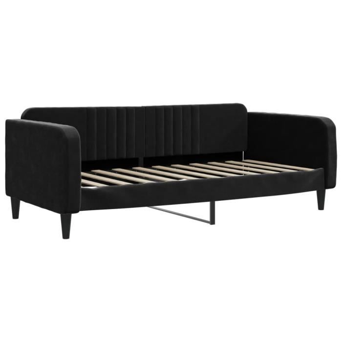VidaXL Daybed Black 90x190 Cm Velvet 354101