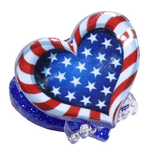 Yousheng Hair Claw Red White Blue Star Design Mini Hair Clip Independence Day Small Hair Clip Party Gatherings Patriotic Hair Accessory