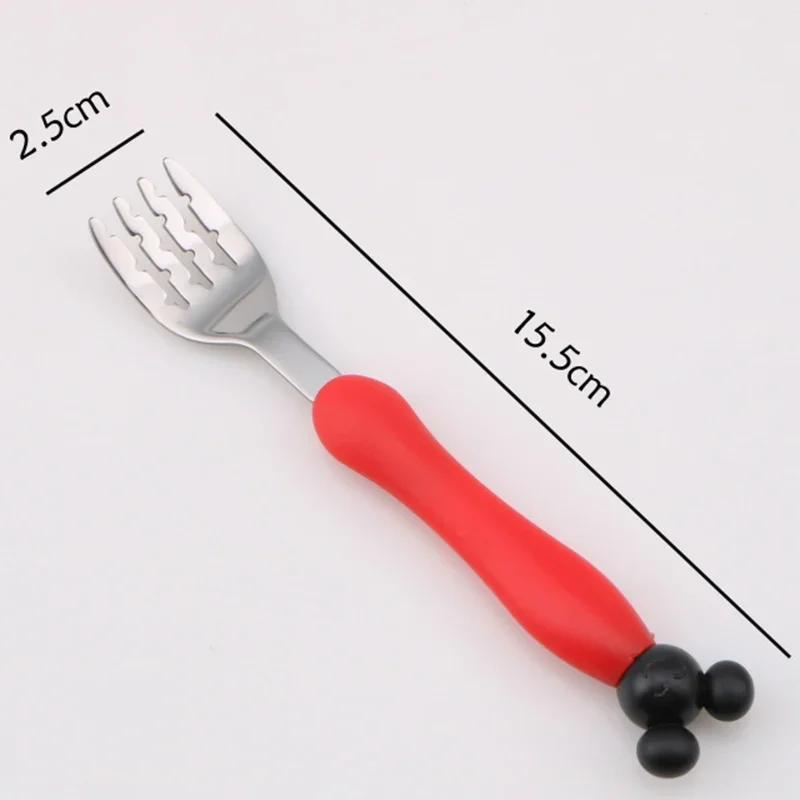 

Fun and Creative Cartoon-Shaped Stainless Steel Cutlery Set for Kids Children s Training Fork & Spoon for Baby s Early Learning красный
