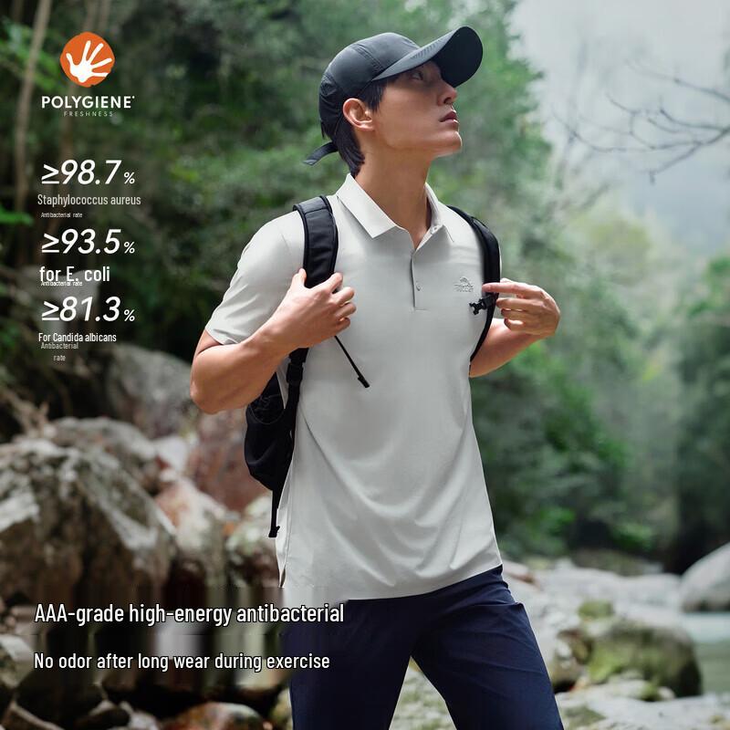 Pelliot Men's Outdoor Quick-Dry Polo T-Shirt