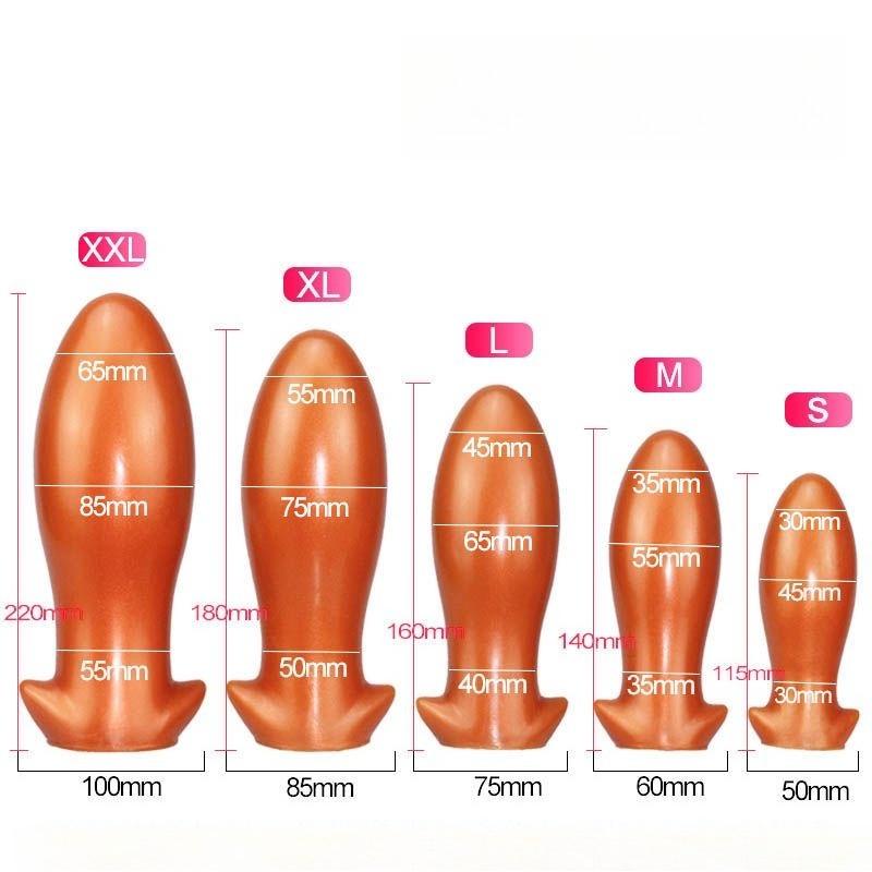 XXL Silicone Plug, Huge Soft Liquid Silicone Design with Comfort Base, Flexible Large Size Toy for Couples, Multiple Sizes Available