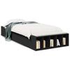 Bed Frame Black 90x190 cm Particleboard