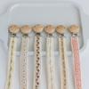 PP Wooden Baby Pacifier Chain Lace Floral Embroidery Pacifier Clips  Toddler