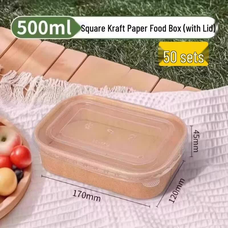 Qiwei Disposable Rice Husk Food Bowl with Lid