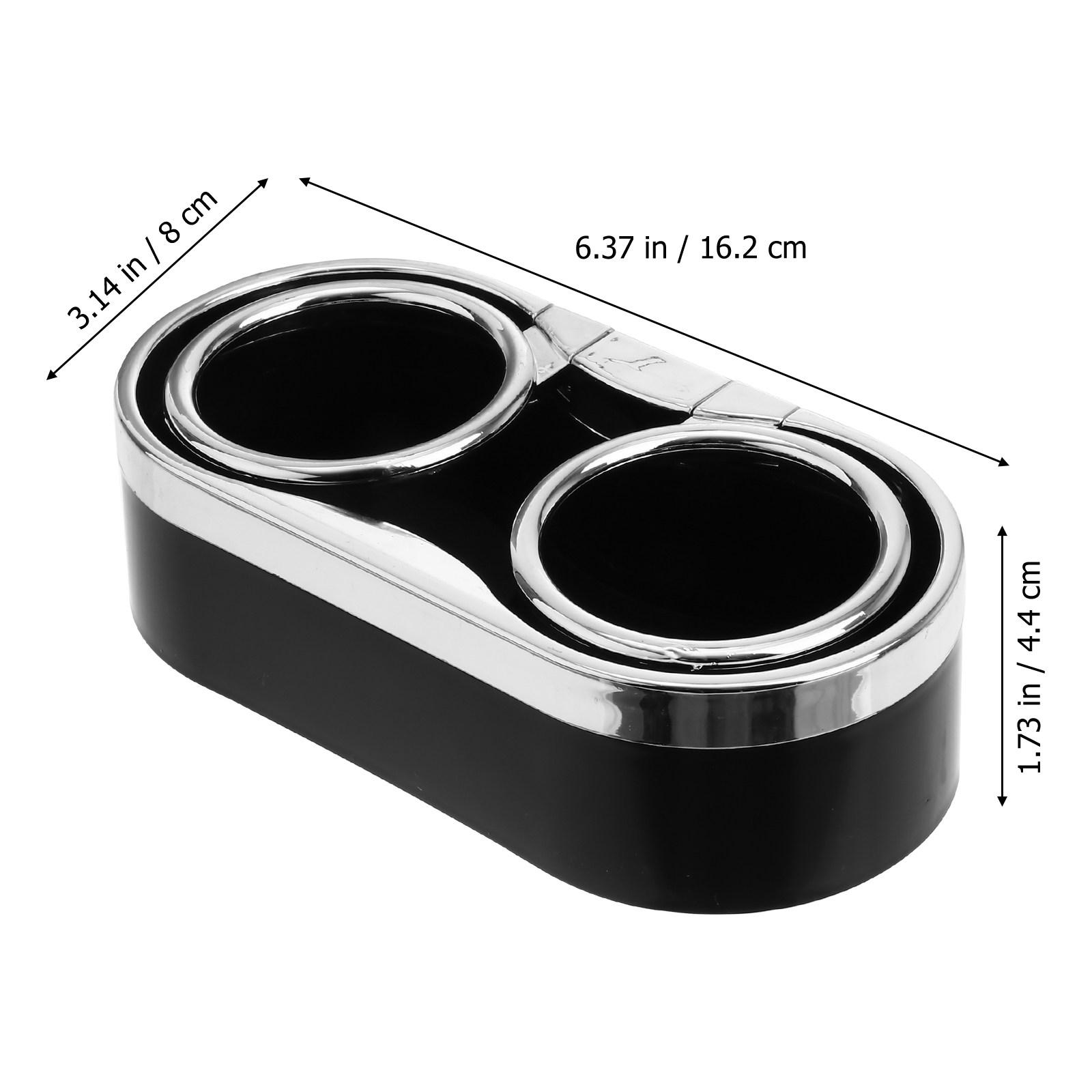 2Pcs Auto Drink Holder Car Dual Cup Holder Heavy Duty Drink Container Rack for Car Seat Comfortable Driving Environment чёрный