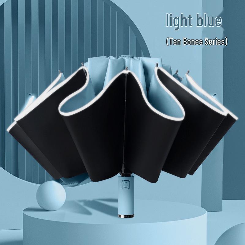 72-Rib Automatic Sunshade Umbrella: Dual-Use, Large Folding Parasol for Women & Men - Rain or Shine Protection.