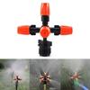 Hagesprinkler vanningståke tåke 5-hodes dysespray 1/2" monteringsadapter