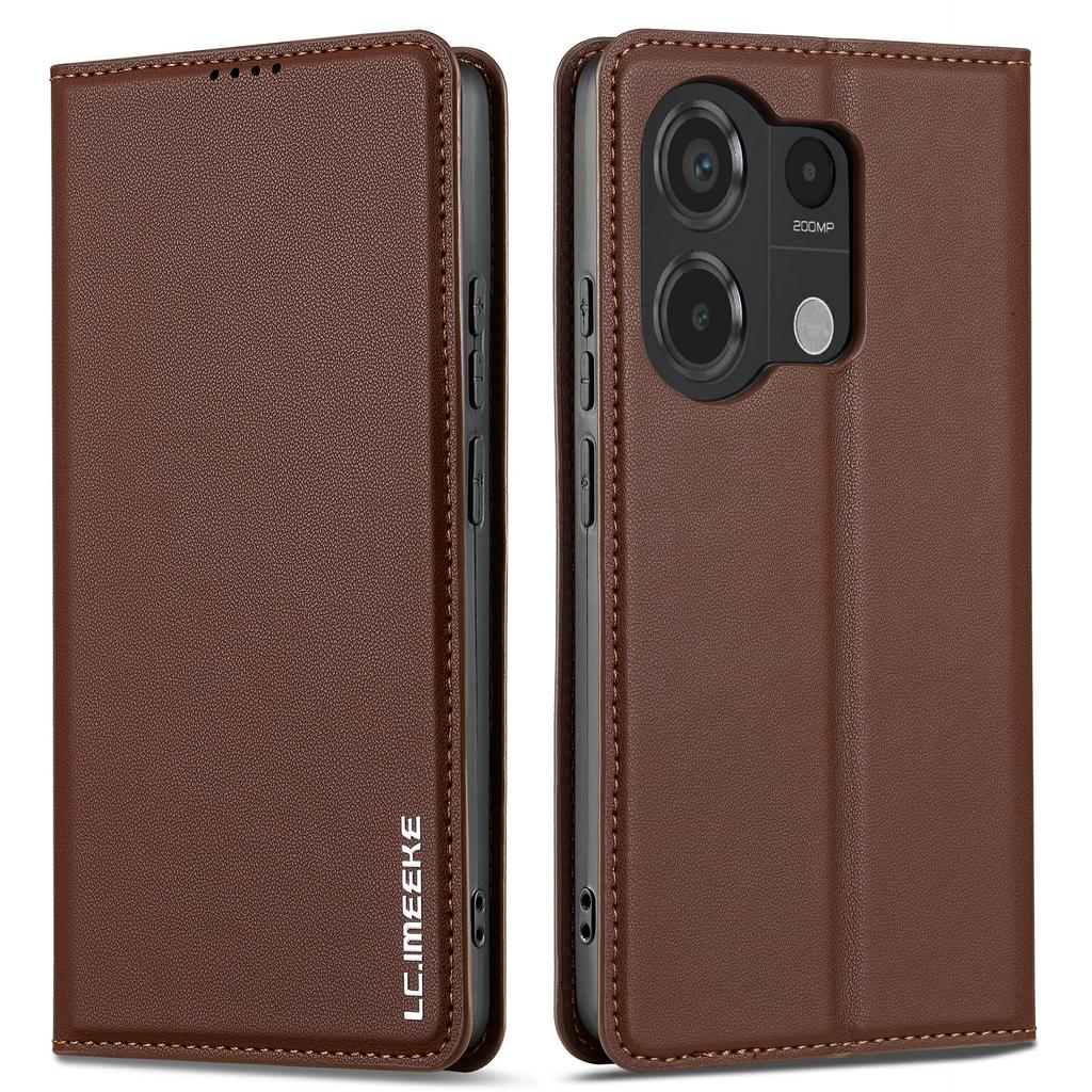 LC.IMEEKE L1 Serie für Xiaomi Poco M6 Pro 4G/Redmi Note 13 Pro 4G Hülle PU Leder Brieftasche Ständer Handyhülle