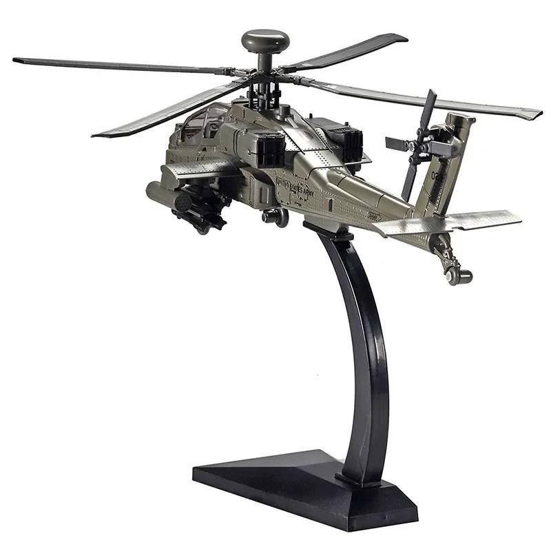 1/32 Scale Apache Black Hawk Armed Helicopter Diecast Alloy Model Collectable Toy Gifts / Collection / Children