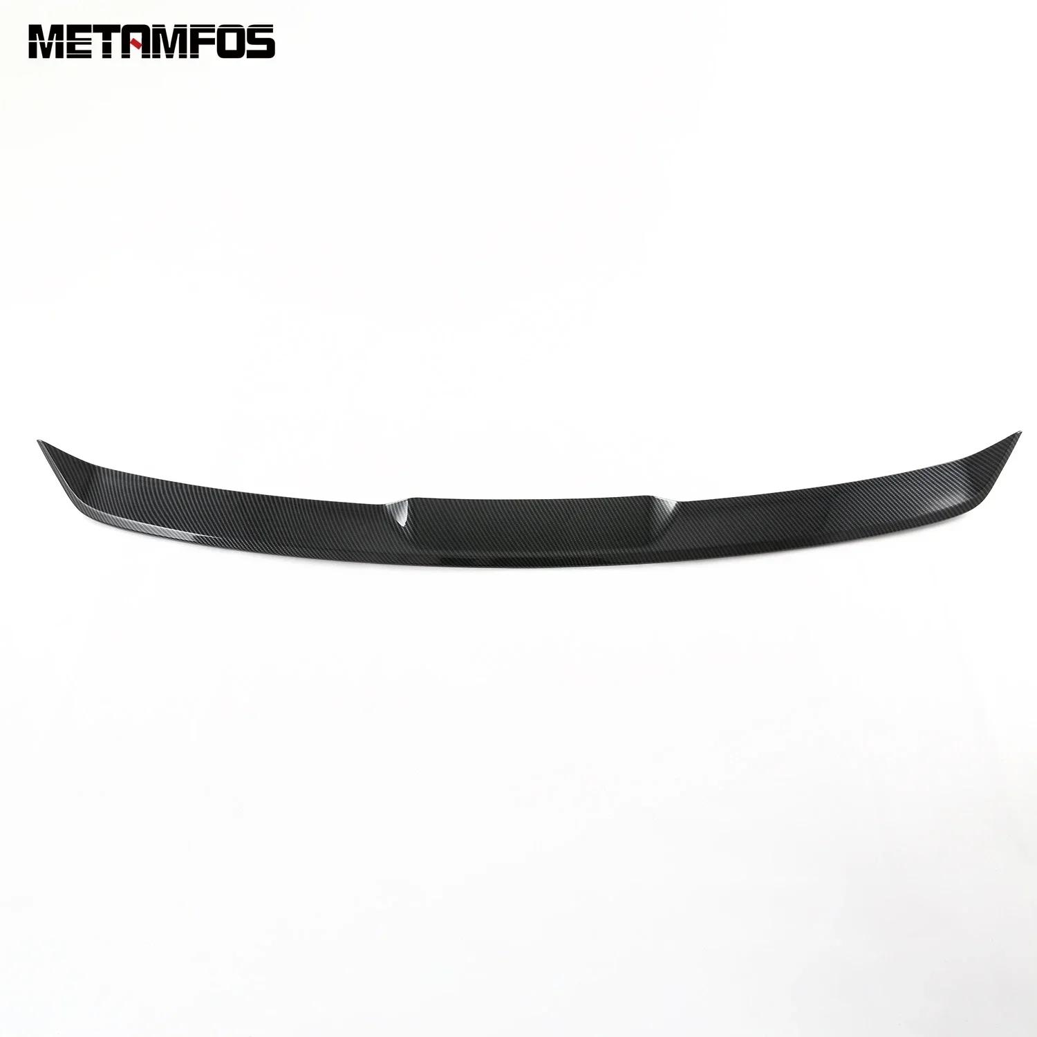 For Kia Sportage NQ5 - 2024 Carbon Fiber Front Upper Grille Trim Racing Grill Cover Molding Sticker Exterior Accessories Carbon Fiber Plastic