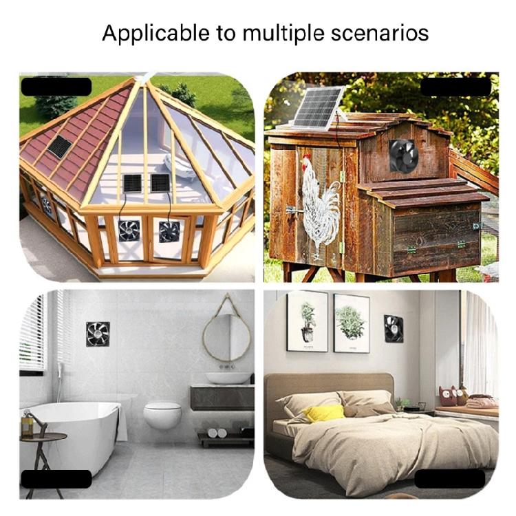 Practical 12V ABS Plastic Ventilation Fan For Continuous Operation In Bathrooms Kitchens 5.5x2.1mm Female Port