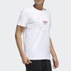 Adidas Adi Clk T Casual Sports Breathable Moisture-Wicking Short Sleeve T-Shirt Men Tops White FM6059