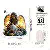 Angel Wings Table Ornament 18x20cm Seasonal Decor Multifunctional Flat Acrylic Design